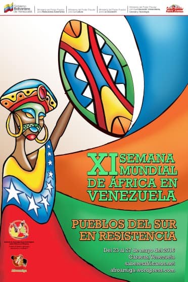 Afiche XI Semana Mundial de África en Venezuela
