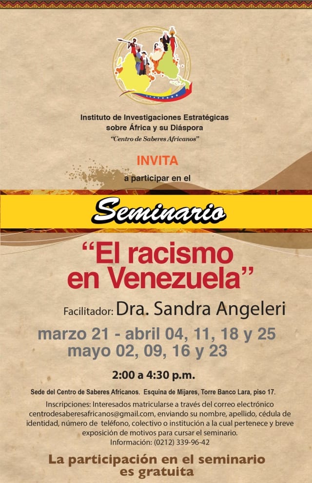 Seminario Racismo en Venezuela