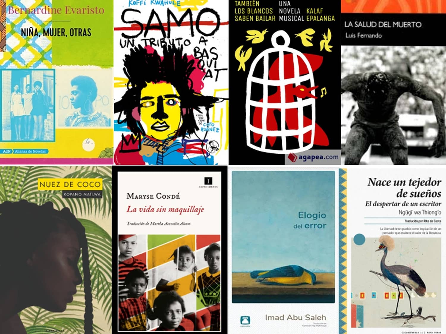 Selección de obras literarias africanas publicadas en 2020.